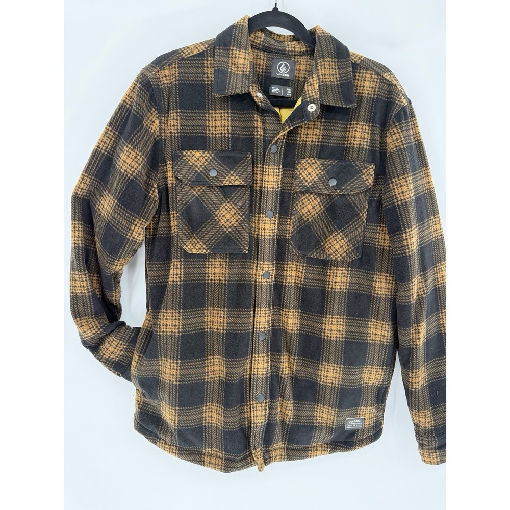Volcom Men's Sm Jacket Flannel Long Sleeve Snapup, Lined W/pockets